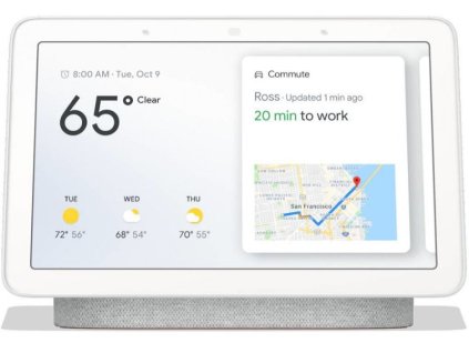 Google Nest Hub 1.0 Hlasový asistent / 7" dotykový displej / Bluetooth / Wi-Fi / Hlasové ovládanie / Biela