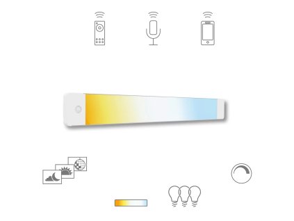 Zapustené inteligentné LED svietidlo Müller-Licht Tint Alba / 13 W / biela