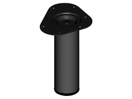 Element System nábytková noha / 6 x 20 cm / nosnosť 75 kg / oceľ / čierna