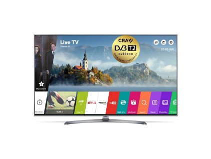 Televize LG 65UJ7507 stříbrná/titanium