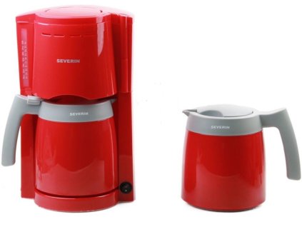 Kávovar Severin / KA 9746 / červená / 800 W