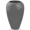 LARIX Keramická váza / 20 cm / sivá