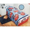 Prešívaný prehoz na posteľ pre deti 170 x 260 cm / Disney Cars
