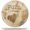 SATURNIA Sada 6 rôznych tanierov na pizzu s dizajnom v tvare srdca / porcelán / 33 cm