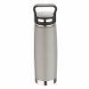 Termoska z nehrdzavejúcej ocele / 500 ml / Bergner Walking Anywhere / dvojitá stena s rukoväťou / sivá