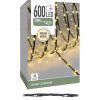Svetelná reťaz LED / 600 mikrodiód / 18 m / 8 funkcií / vonkajšia a vnútorná / teplá biela