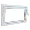 Plastové skladacie okno Q59 do suterénu / 100 x 50 cm / 2-sklo s izolačným rámom / plast / biela