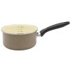 Smaltovaný hrniec s rukoväťou 16 cm / 1,25 l / taupe