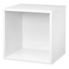 Univerzálna polica Dolle Click v tvare kocky / 37,5 x 37,5 x 32,6 cm / laminát / biela