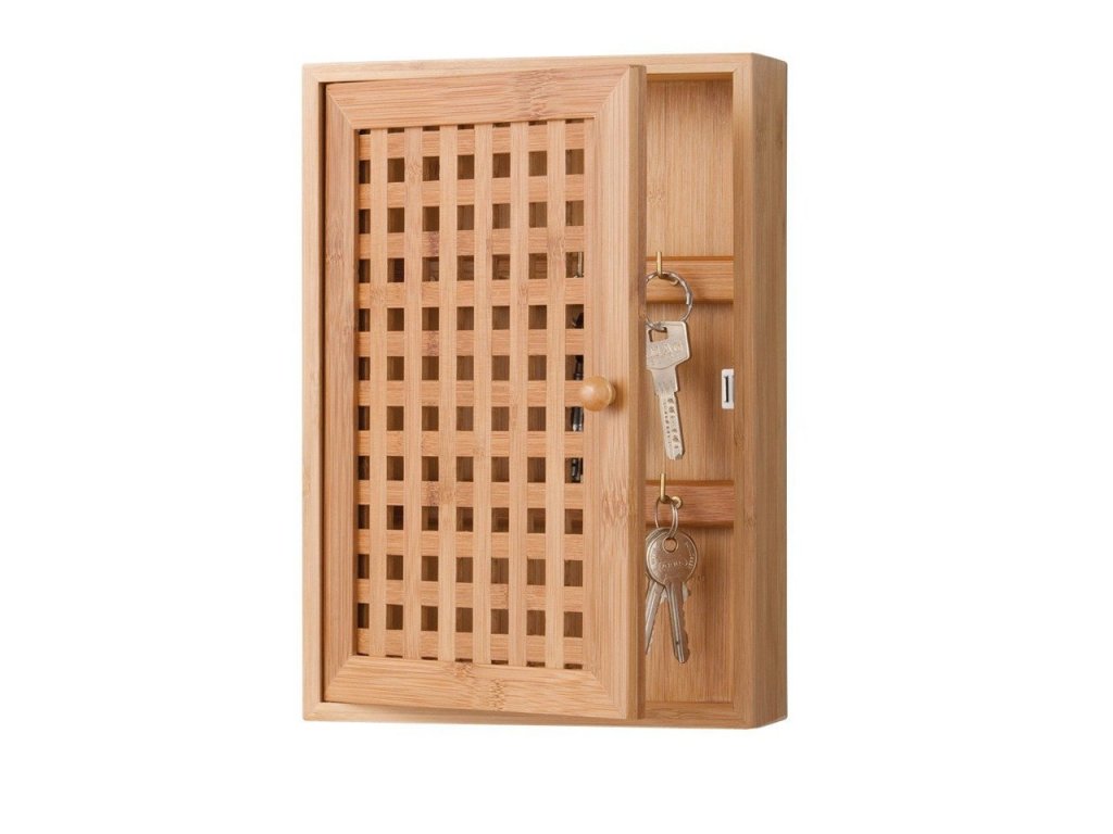 Bambusová skříňka na klíče, 27x19x6cm, ZELLER-EMAKO.cz