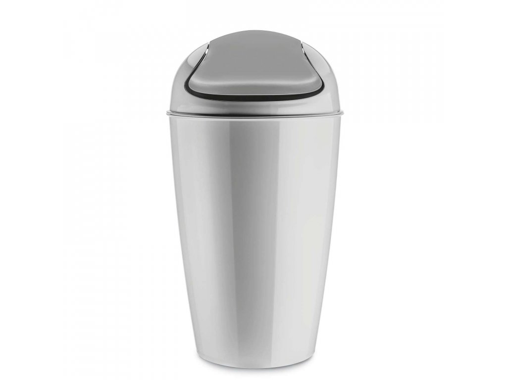 Kancelářský odpadkový koš DEL XL, 30 l - barva šedá, KOZIOL