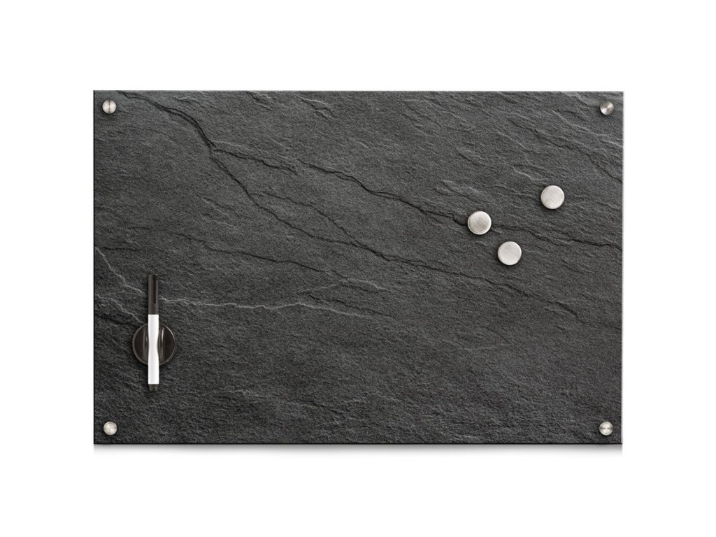 Skleněná tabule na zeď, magnetická, 40 x 30 cm, ZELLER