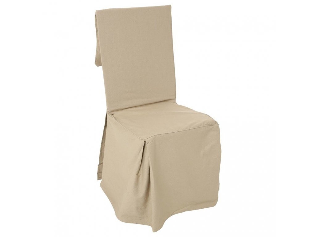 Bavlněný potah na židli v béžové barvě, 85x45 cm