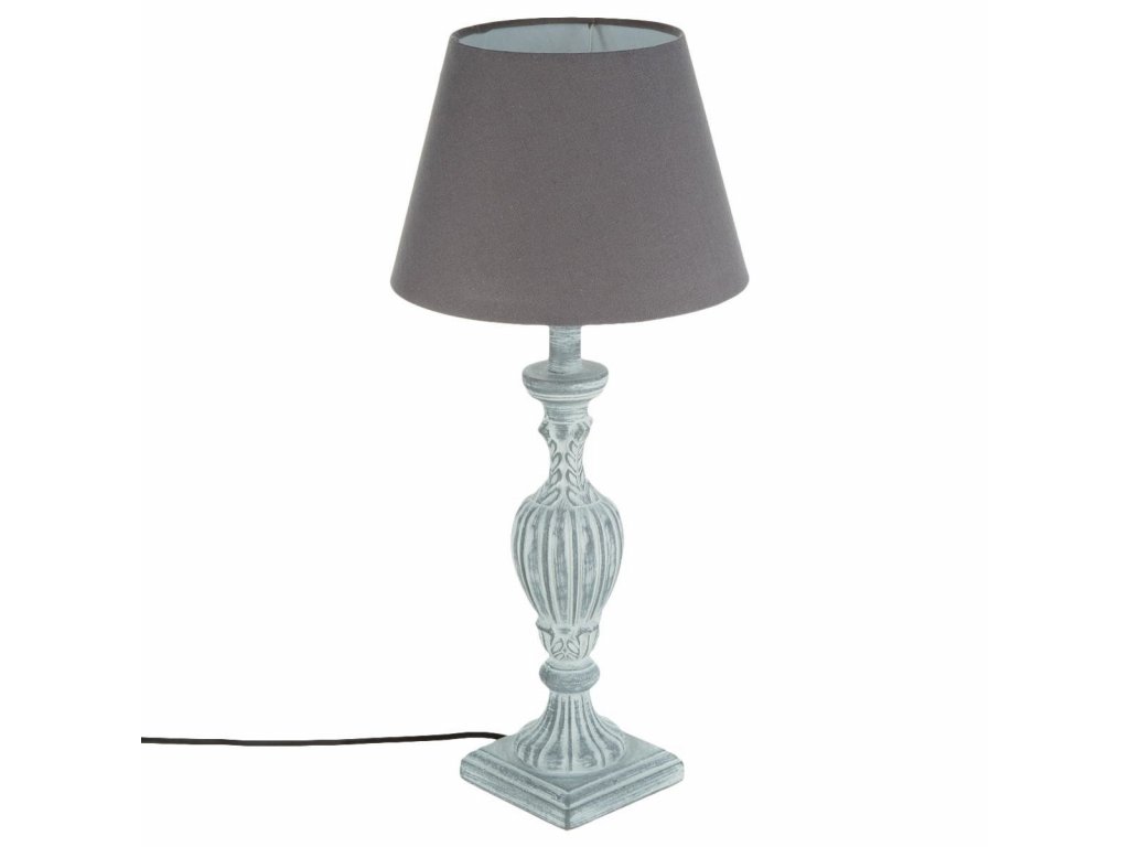 Stolní lampa PATINE GRIS se stínítkem, 56 cm