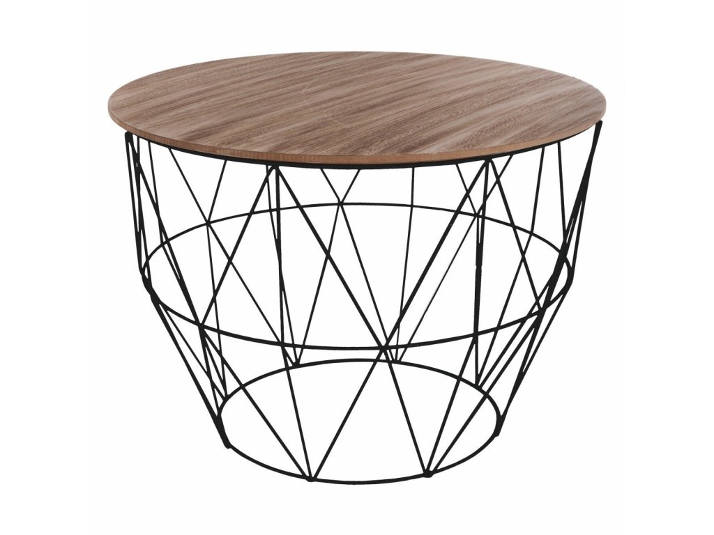 Odkládací stolek s dřevěným víkem, 56 x 40,5 cm-EMAKO.cz
