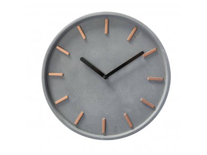 Nástěnné hodiny Gela, Ø 27 cm, cement