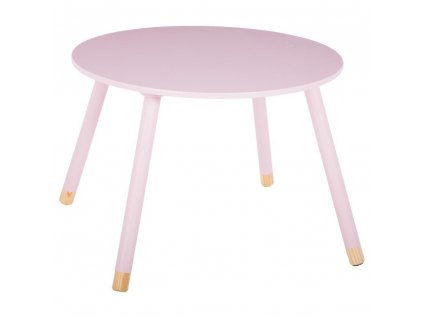 Dětský stůl v růžové barvě, kulatý, 60 x 43 cm