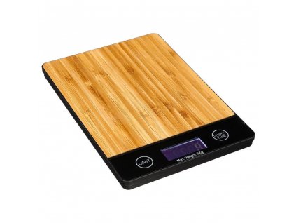 Elektronická váha, elektronická kuchyňská váha - bambusové dřevo