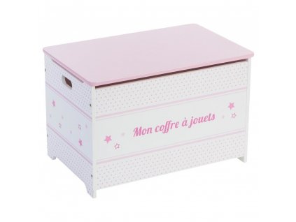 Box na hračky, barva růžová, 58x38x38 cm