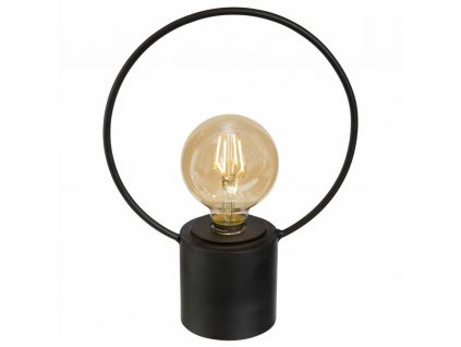 Černá industriální LED lampa z kovu, 26,5x20 cm