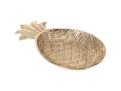 Dekorativní miska na drobnosti ANANAS – zlatá barva