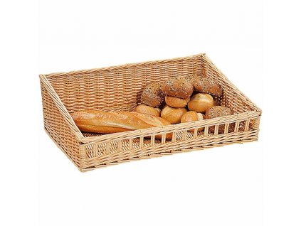 Proutěný košík, rustikální dekorační kontejner na pečivo nebo ovoce