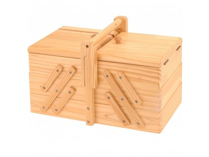 Klasický box na šicí potřeby s 5 přihrádkami, 30x20x16 cm