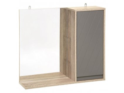 Koupelnová skříňka se zrcadlem ELDA, 57x15x49 cm