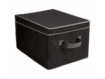 Kontejner na textil BOX M, 30x40x24 cm, černá barva
