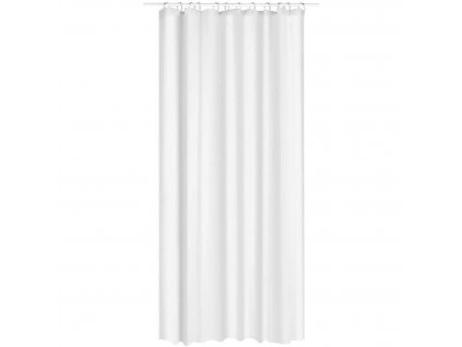 Bílý sprchový závěs z polyestru EVA, 180x200 cm