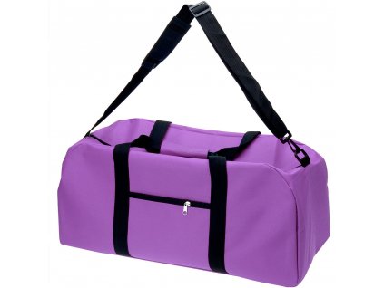 Sportovní cestovní fialová taška z polyestru, 48 l, 60x29 cm