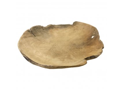 Dekorativní miska z teakového dřeva, O 40 cm