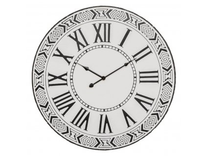 Nástěnné hodiny NOE, O 60 cm, s etnickým vzorem