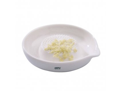 Keramické struhadlo na česnek a zázvor PURO, bílá barva