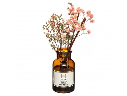 Aroma difuzér s růžovou dekorativní květinou, 100 ml