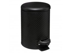 Košík do koupelny DOTS, 3 L, kov, barva černá