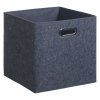 Úložný box, textilní krabička, 31 x 31 cm, šedá barva