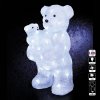 Venkovní osvětlení, medvěd lední, akryl, 44 cm