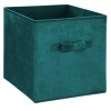 Úložný box, velurový, zelený, 31 cm