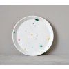 Snídaňový porcelánový talíř 20cm - Barevně cákaný