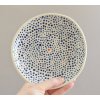 Dezertní talíř 17cm - modře tečkovaný se srdíčkem