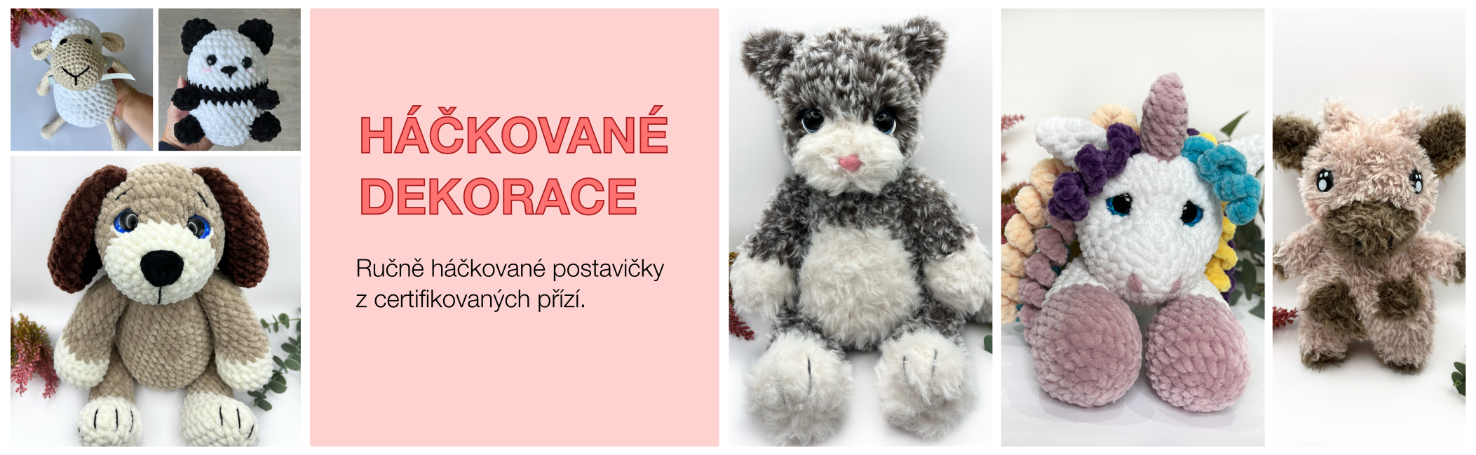 Háčkované dekorace