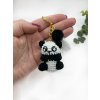 háčkovaná klíčenka - panda