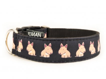 Obojek BULIK HNĚDÝ - Collar BULLIE FAWN (3CM) dlouhý / long