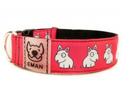 Obojek BULIK BÍLÝ - Collar BULLIE WHITE (4 CM)