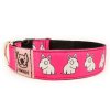 Obojek BULIK BÍLÝ - Collar BULLIE WHITE (4 CM)