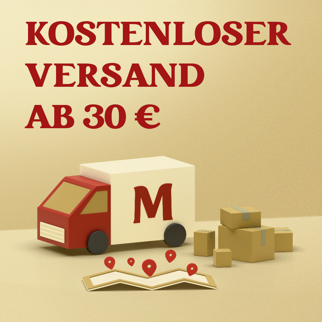 Kostenloser Versand mit GLS für Bestellungen über 30 €!