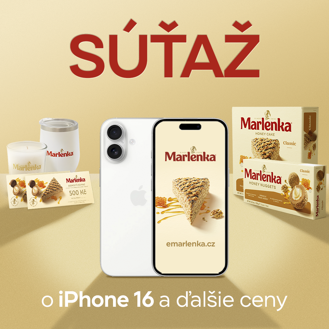 SÚŤAŽÍME O IPHONE 16 A ĎALŠIE CENY