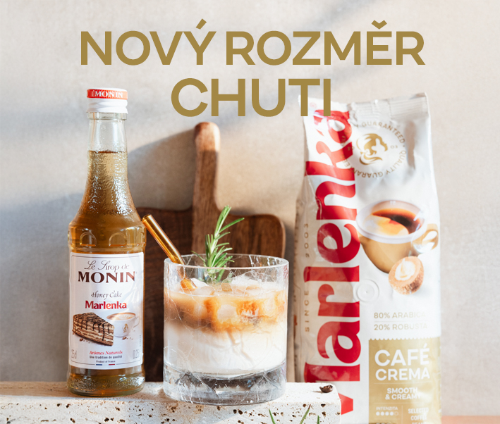 Monin + káva