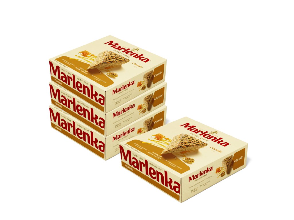 Akce 3+1 Medový dort s vlašskými ořechy